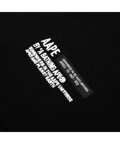 「AAPE BY A BATHING APE」 ニットベスト SMALL ベージュ系その他3 メンズ_画像5
