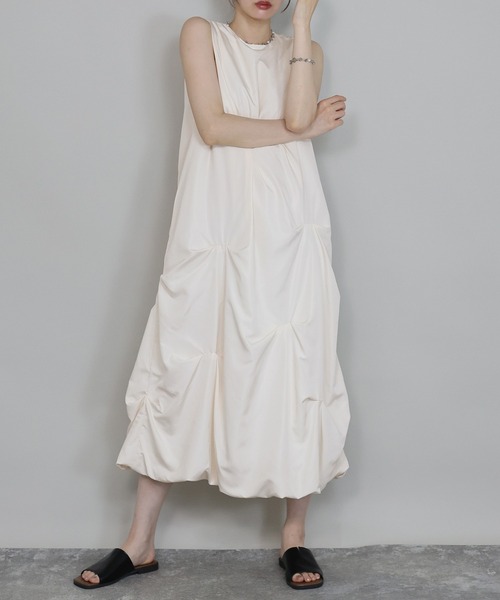 「J by blue」 ノースリーブワンピース MEDIUM ブラック レディース_画像4