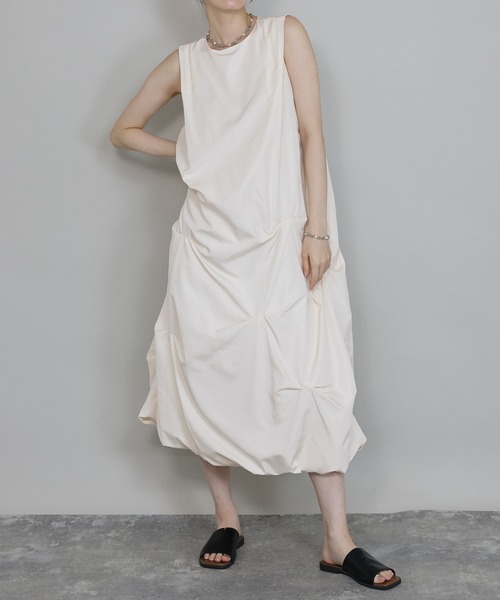 「J by blue」 ノースリーブワンピース MEDIUM ブラック レディース_画像5