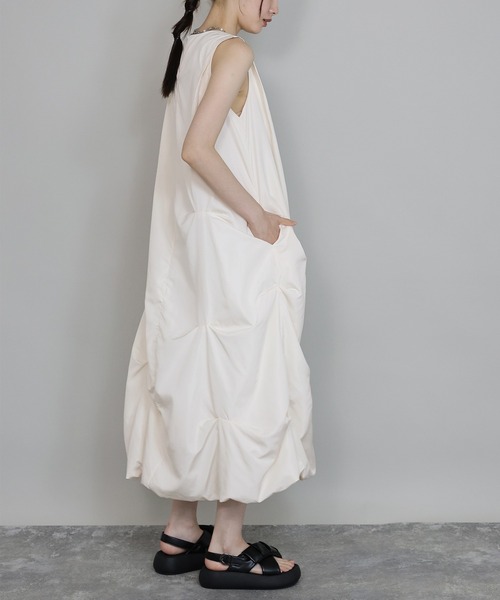 「J by blue」 ノースリーブワンピース MEDIUM ブラック レディース_画像7