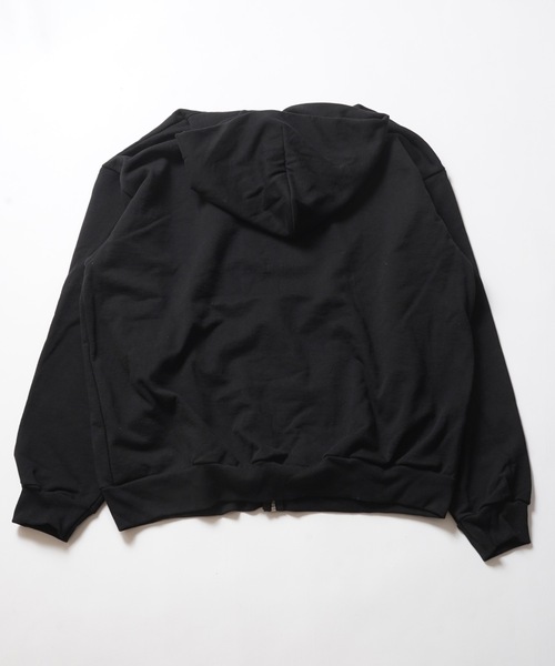 「LOS ANGELES APPAREL」 ジップアップパーカー SMALL ブラック メンズ_画像5