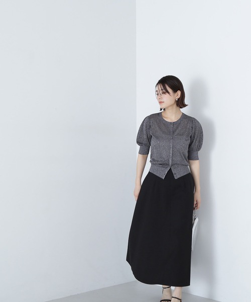 「NATURAL BEAUTY BASIC」 半袖ニット FREE ベージュ レディース_画像5