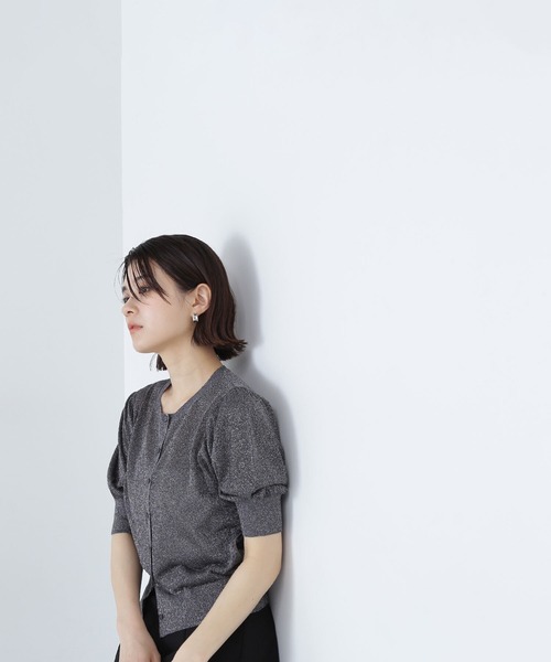 「NATURAL BEAUTY BASIC」 半袖ニット FREE ベージュ レディース_画像8