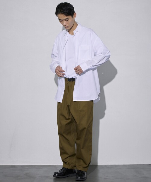 「5525Gallery」 長袖シャツ MEDIUM サックスブルー メンズ_画像3
