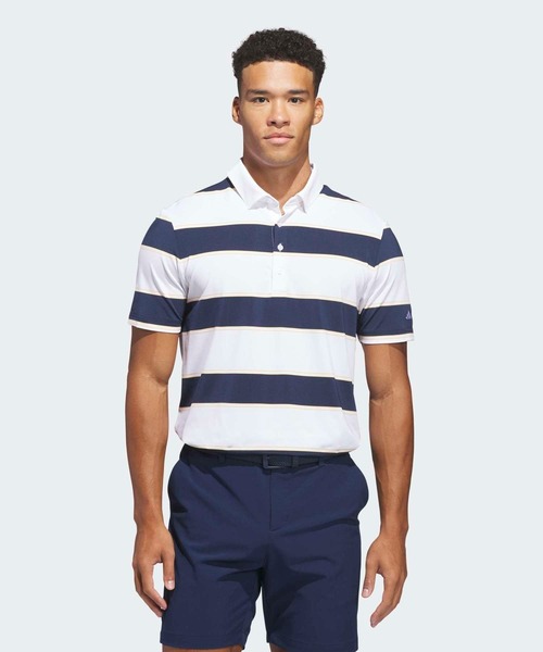 ポロシャツ アルティメット365+ ジャンボ ストライプ クライマクール ポロシャツ「adidas Golf/アディダスゴルフ」 メンズ
