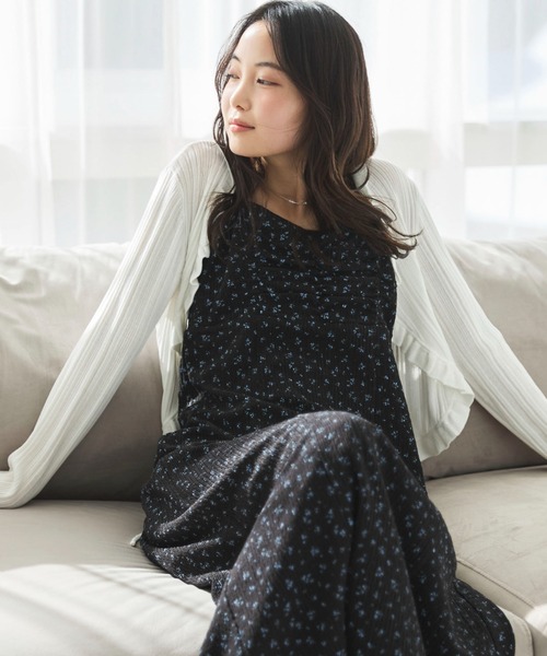 archives（アルシーヴ） ワンピース レーストリム花柄キャミワンピース