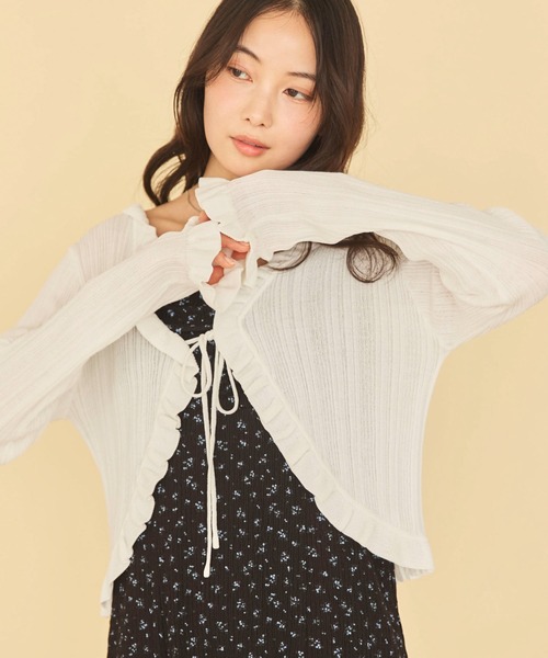 archives（アルシーヴ） ワンピース 「美シルエット」レーストリム花柄
