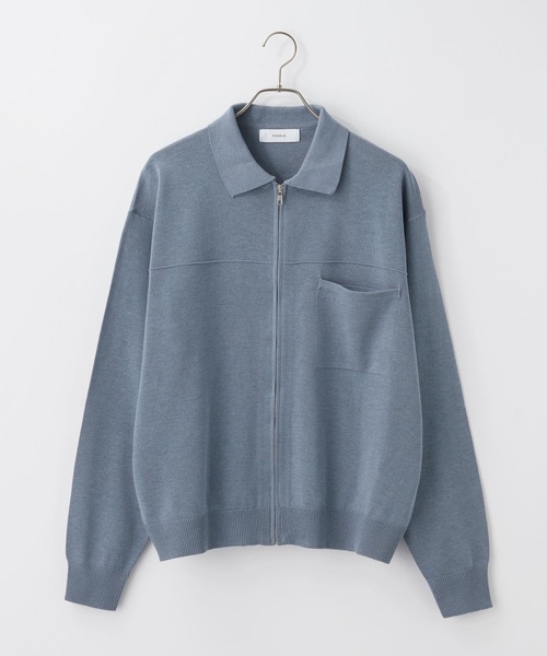 RAGEBLUE（レイジブルー） シャツ High-Spec Zip knit Shirt/透かし