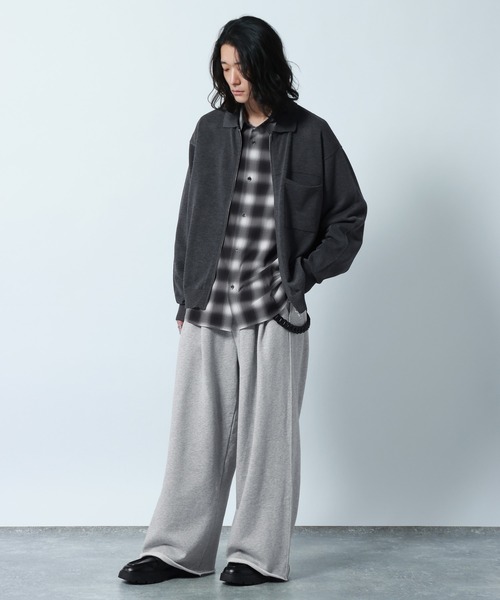 RAGEBLUE（レイジブルー） シャツ High-Spec Zip knit Shirt/透かし