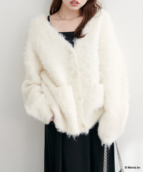 「natural couture」 カーディガン FREE ピンク レディース_画像7