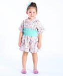 甚平 浴衣 浴衣風甚平 キッズ 子供 女の子の詳細画像1