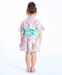 甚平 浴衣 浴衣風甚平 キッズ 子供 女の子の詳細画像2