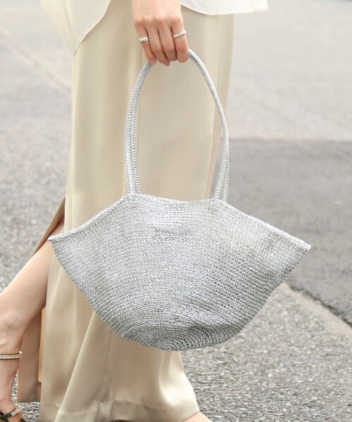 最終値下げ The BAGMATI バグマティ LUREX シルバー かごバッグ The Bagmati（ザバグマティ） かごバッグ カゴバッグ 「BAGMATI