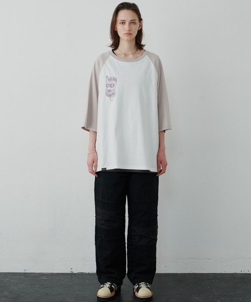 「AIVER」 半袖Tシャツ SMALL ブラック メンズ_画像8