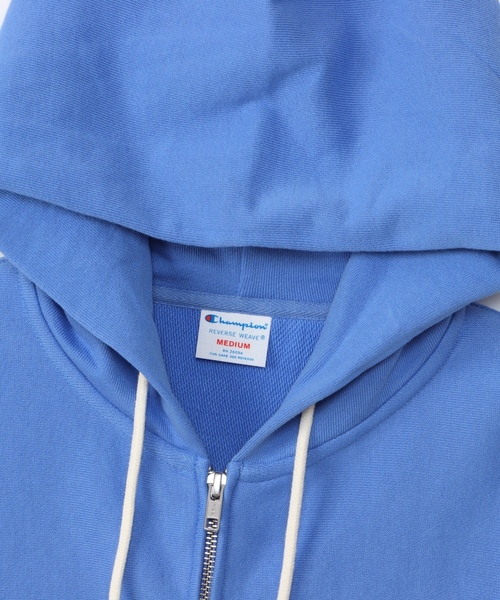 「Champion」 ジップアップパーカー MEDIUM グレー レディース_画像9
