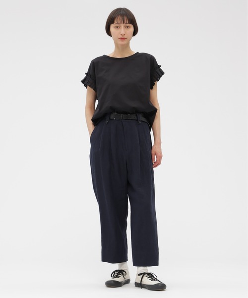 ブラウス シャツ YARN DYE WASHED COTTON レディースの画像