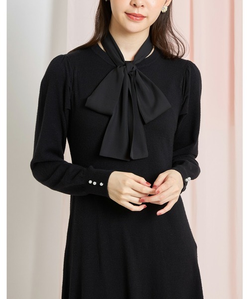 「tocco closet」 ニットワンピース M ブラック レディース_画像8