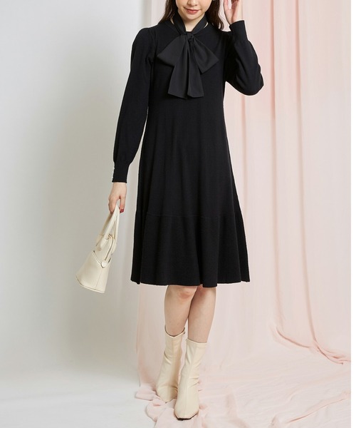 「tocco closet」 ニットワンピース M ブラック レディース_画像9