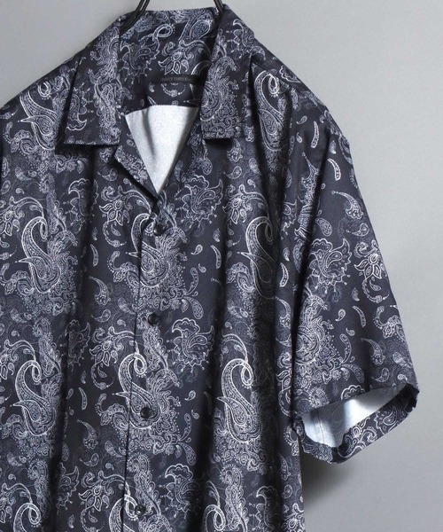 ANPAS（アンパス） アロハシャツ シャツ 半袖 Printed Georgette Short