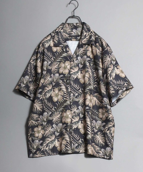 ANPAS（アンパス） アロハシャツ シャツ 半袖 Printed Georgette Short