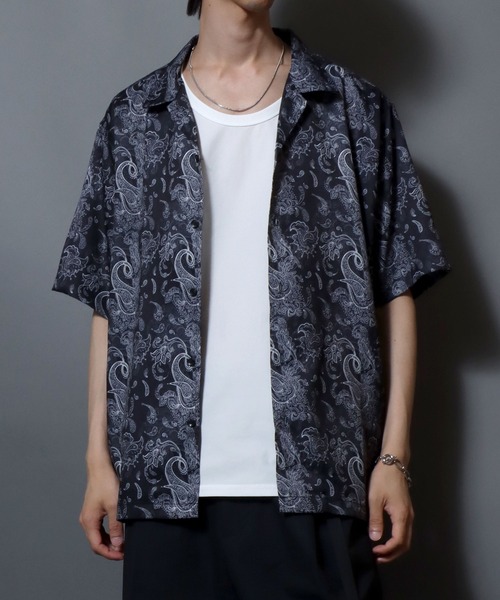 ANPAS（アンパス） アロハシャツ シャツ 半袖 Printed Georgette Short