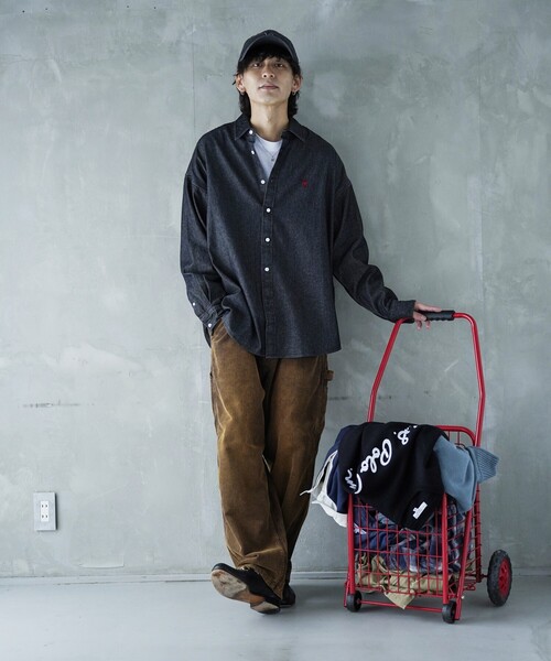 「U.S. POLO ASSN.」 長袖シャツ SMALL サックスブルー メンズ_画像4