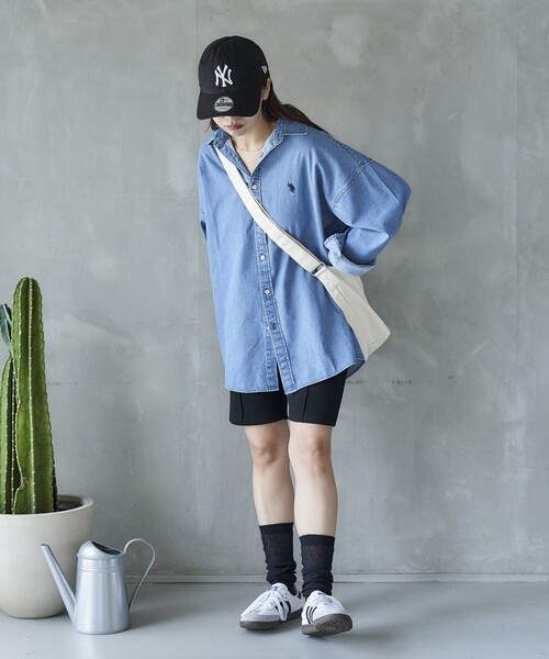 「U.S. POLO ASSN.」 長袖シャツ SMALL サックスブルー メンズ_画像9