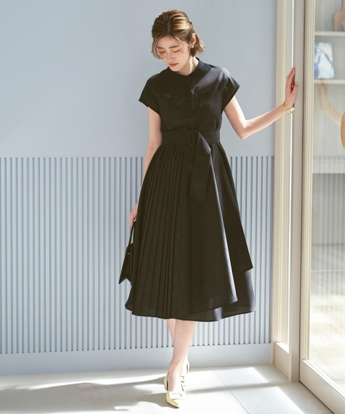「RUIRUE BOUTIQUE」 半袖ワンピース L ブラック レディース_画像6
