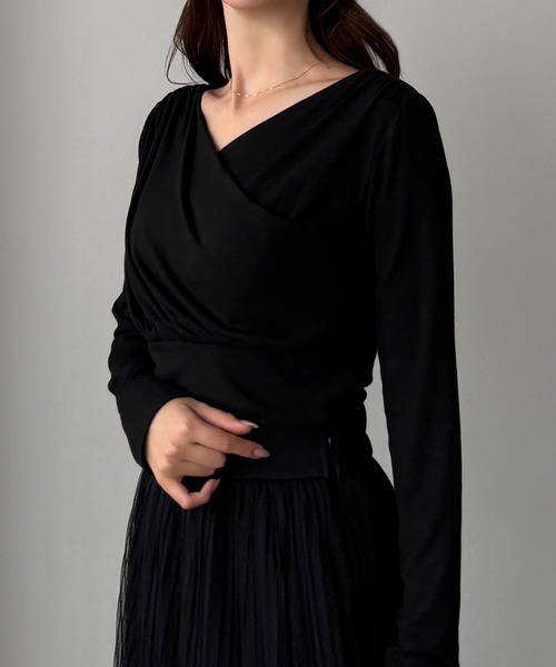 「Louere」 長袖カットソー X-LARGE ブラック レディース_画像3