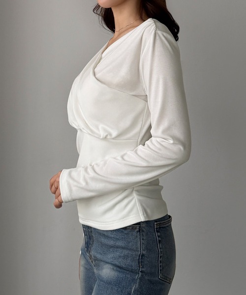 「Louere」 長袖カットソー X-LARGE ブラック レディース_画像9