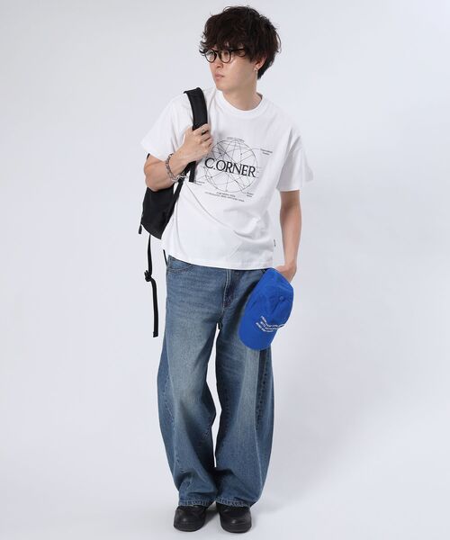 「FFEIN」 半袖Tシャツ SMALL ホワイト メンズ_画像8