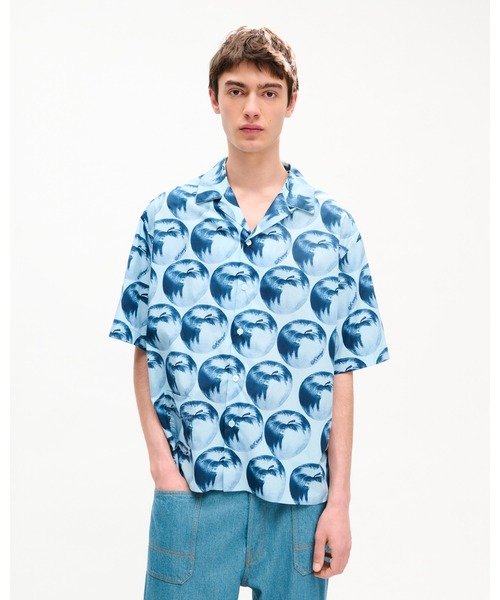 シャツ 'KENZO Apple Pop' ハワイアン ショートスリーブ シャツ イン コットン メンズの画像