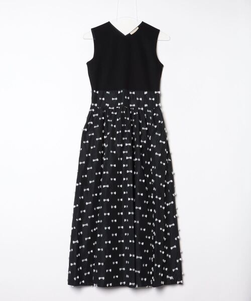 UNITED ARROWS ノースリーブワンピース 36 ブラック UNITED ARROWS（ユナイテッドアローズ） ノースリーブワンピース 36