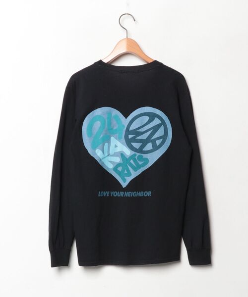 「24karats」 ワンポイント長袖Tシャツ S ブラック メンズ_画像2