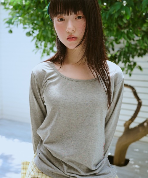 「common gull products.」 長袖カットソー LARGE グレー レディース_画像7