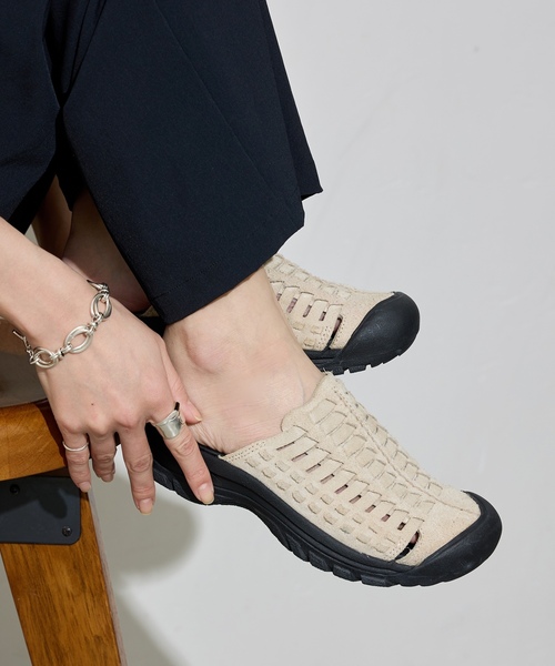「KEEN」 フラットサンダル 24.5cm ブラック レディース_画像4