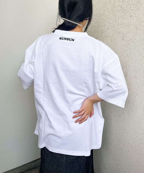 「THE BAREFOOT」 半袖Tシャツ FREE ホワイト レディース_画像3