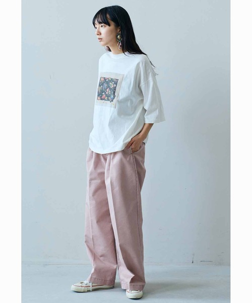 「MEDE19F」 パンツ LL スモークピンク レディース_画像3