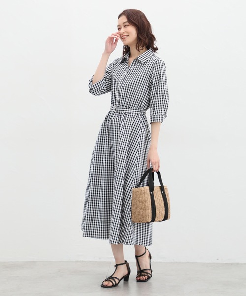 「Honeys」 「GLACIER」シャツワンピース L ブルー系その他 レディース_画像9
