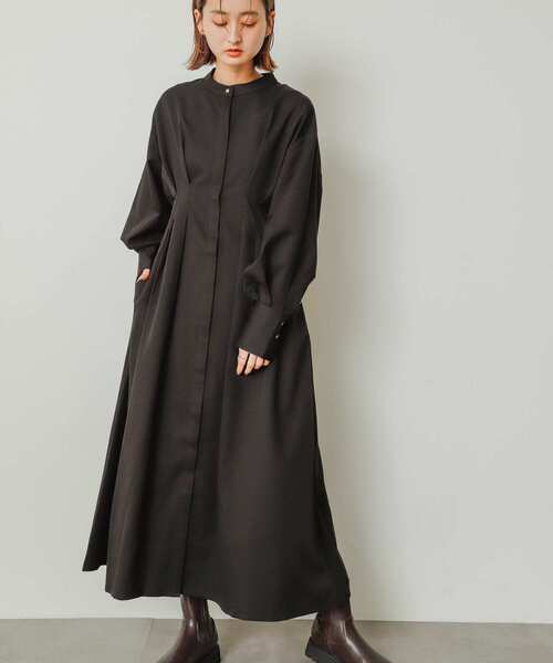 「SENSE OF PLACE by URBAN RESEARCH」 長袖ワンピース ONE グレー レディース_画像3