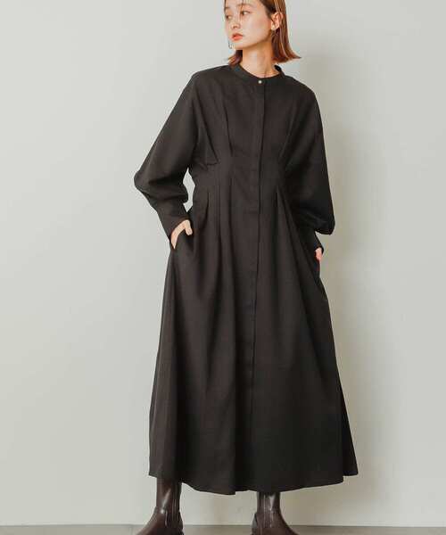 「SENSE OF PLACE by URBAN RESEARCH」 長袖ワンピース ONE グレー レディース_画像4