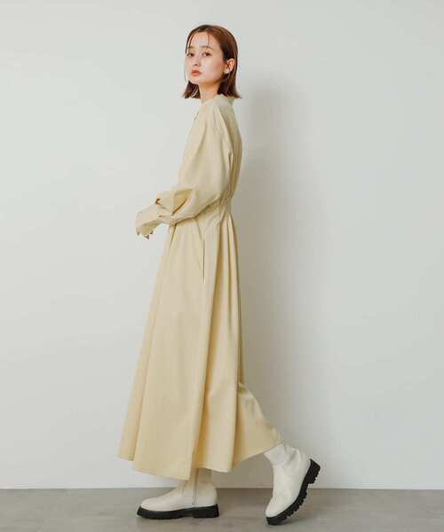 「SENSE OF PLACE by URBAN RESEARCH」 長袖ワンピース ONE グレー レディース_画像6