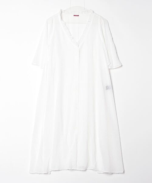 ブラウス シャツ SEE-THROUGH GOWN レディース