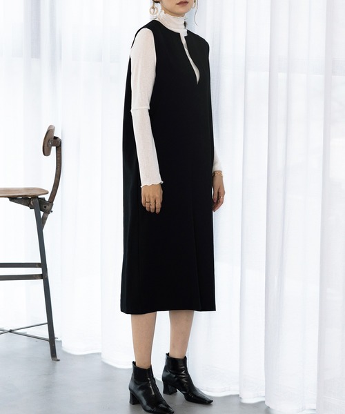 ワンピース ジャンパースカート 22 Ss 深スリットvネックジャンパースカート Zozotown Paypayモール店 通販 Paypayモール