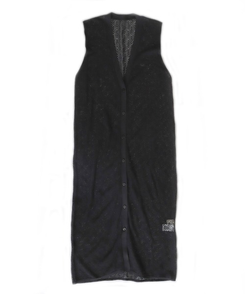 DRESSLAVE ベスト ジレ CADDITION/ sheer knitting long vest