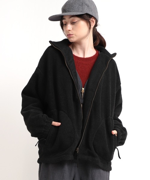 RNA-N ブルゾン アウター J2033 ヘザーフリースジャケット レディース  