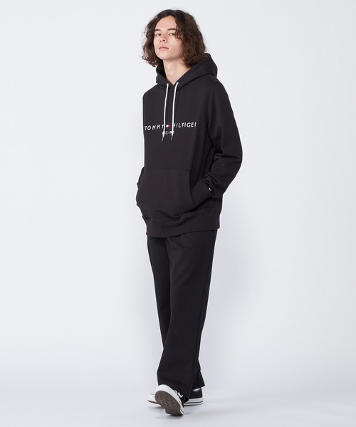 TOMMY HILFIGER パーカー エンブロイドロゴパーカー メンズ