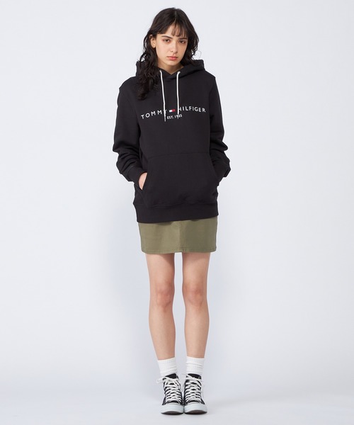 TOMMY HILFIGER パーカー エンブロイドロゴパーカー メンズ