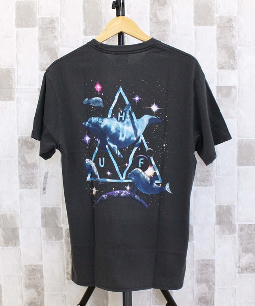 HUF ハフ スペース ドルフィンズショート スリーブTシャツ HUF tシャツ スペース ドルフィンズショート スリーブ T シャツ