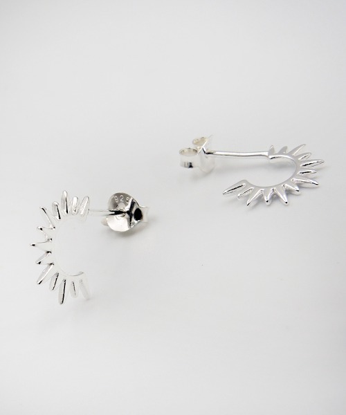 silver925 ピアス TONE SELECT GOODS ピアス 「925 SILVER ACC」ギザギザサークルピアス